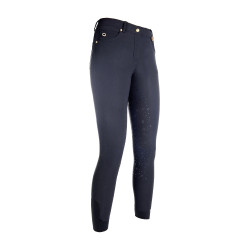 Pantaloni LG Basic con fondo integrale in silicone HKM Blu scuro