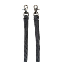 Capestro etologico Strass con redini / longhe HKM Grigio / uva