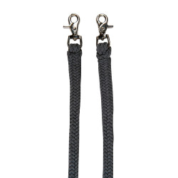 Capestro etologico Strass con redini / longhe HKM Grigio / uva