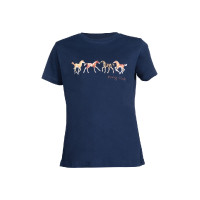 Kinder T-shirt Pony Club HKM Blu scuro