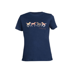Kinder T-shirt Pony Club HKM Blu scuro