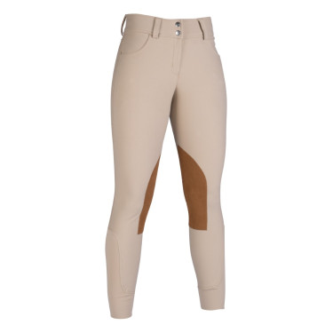 Pantaloni Hunter con rinforzi in Alos HKM Naturale scuro Beige