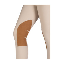 Pantaloni Hunter con rinforzi in Alos HKM Naturale scuro Beige