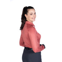 T-shirt funzionale HKM Rosewood Allover Print Grigio chiaro