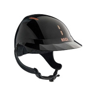 Casco da equitazione Naca Gravity XP Onice nero lucido / oro rosa
