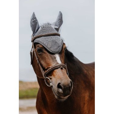 Cuffia antimosche Equithème Chic Grigio