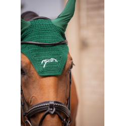 Cuffia per cavalli Pénélope Cotone Verde scuro