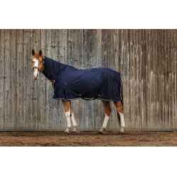 Camicia Equithème Micro mesh combo Blu navy Camicia Equithème Micro mesh combo Blu navy