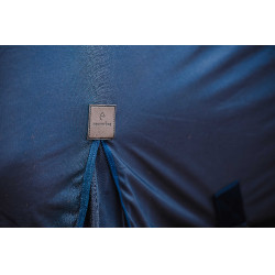 Camicia Equithème Micro mesh combo Blu navy Camicia Equithème Micro mesh combo Blu navy