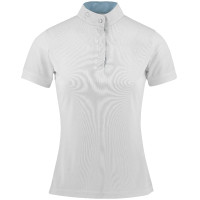 Polo in mesh Equithème Betty Bianco