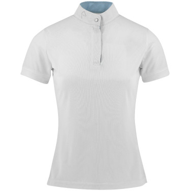 Polo in mesh Equithème Betty Bianco Polo in mesh Equithème Betty Bianco