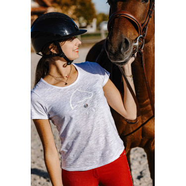 T-shirt Equithème Claire Bianco T-shirt Equithème Claire Bianco