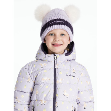 Cappello LeMieux Mini Doppio Pompon Lilla Viola Cappello LeMieux Mini Doppio Pompon Lilla Viola