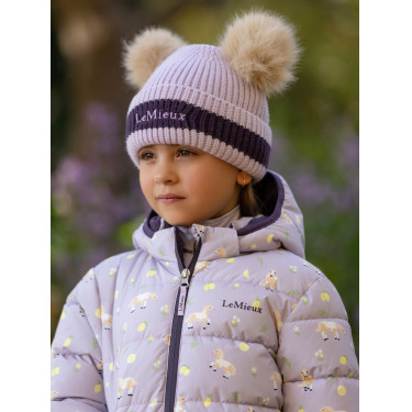 Cappello LeMieux Mini Doppio Pompon Lilla Viola Cappello LeMieux Mini Doppio Pompon Lilla Viola