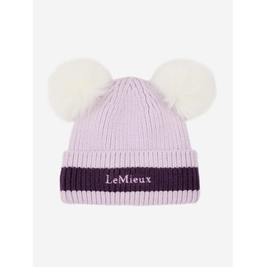 Cappello LeMieux Mini Doppio Pompon Lilla Viola Cappello LeMieux Mini Doppio Pompon Lilla Viola