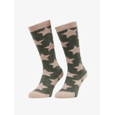 Calzini LeMieux Fluffies Sasha Star Mandorla Marrone