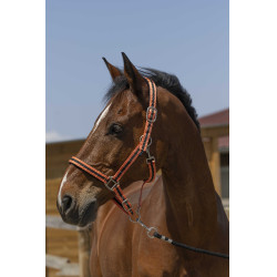 Capezzina Norton Satine Corallo / nero Rosso Capezzina Norton Satine Corallo / nero Rosso