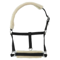 Capestro puledro Riding World montone sintetico Nero