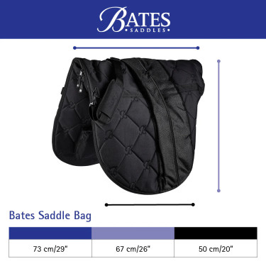Borsa da sella Bates Nero