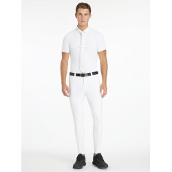 Pantaloni da equitazione LeMieux con fondi in silicone Sports da uomo Bianco
