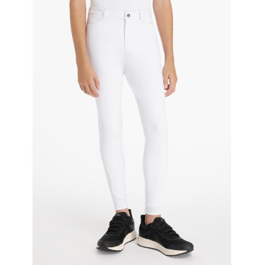 Pantaloni da equitazione Young Rider LeMieux Sport da ragazzo Bianco