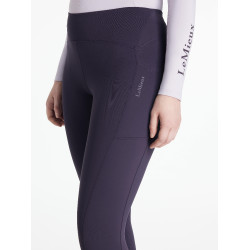 Leggings da equitazione LeMieux spazzolati Natalie donna Ginepro Viola