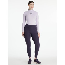 Leggings da equitazione LeMieux spazzolati Natalie donna Ginepro Viola