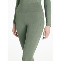 Leggings da equitazione LeMieux spazzolati Natalie donna Rosmarino Verde