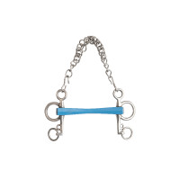 Morso pelham Metalab Flexi diritto con aste corte Blu Morso pelham Metalab Flexi diritto con aste corte Blu