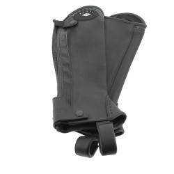 Mini-chaps Pénélope Prisca in cuoio Nero