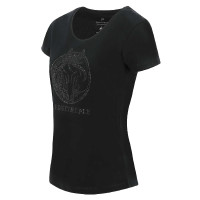 T-shirt Equithème Magali maniche corte Nero T-shirt Equithème Magali maniche corte Nero
