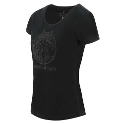 T-shirt Equithème Magali maniche corte Nero