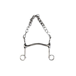 Morso da briglia Metalab con imboccatura cava