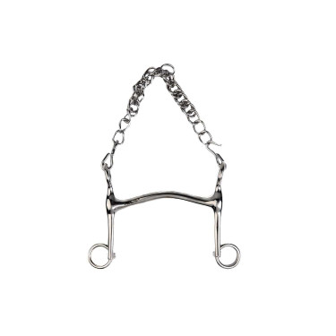 Morso da briglia Metalab con imboccatura cava