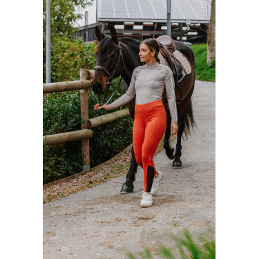 Pull-on Equithème Brigitte fondo in silicone Arancione