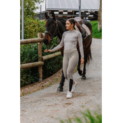 Pull-on Equithème Brigitte fondo in silicone Talpa Marrone