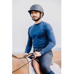T-shirt Equithème Will lange mouwen Blu navy
