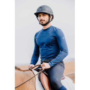 T-shirt Equithème Will lange mouwen Blu navy