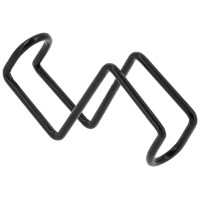 Porta-briglia corto Hippotonic con ganci Nero