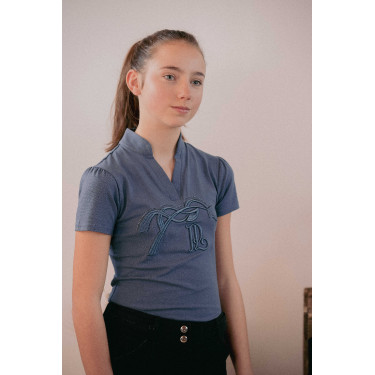 Polo Iliana Penelope Blu / grigio