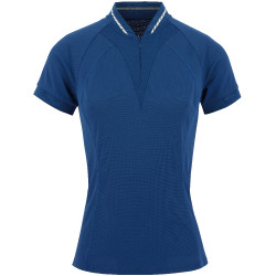 Polo Equithème Elodie Maniche corte Blu Monaco Polo Equithème Elodie Maniche corte Blu Monaco