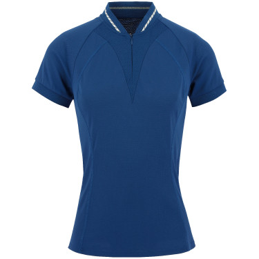Polo Equithème Elodie Maniche corte Blu Monaco Polo Equithème Elodie Maniche corte Blu Monaco