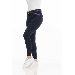 Pantaloni Equithème Kylie con fondo in silicone Blu navy