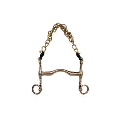 Mors da briglia Metalab cyprium con aste corte