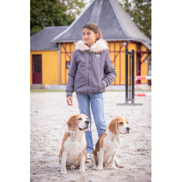 Bombers Eden di PL Lyon Grigio glitter