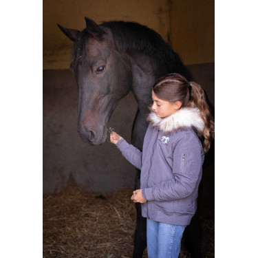 Bombers Eden di PL Lyon Grigio glitter