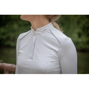 Polo Pénélope Anais maniche lunghe Bianco