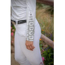 Polo Pénélope Anais maniche lunghe Bianco