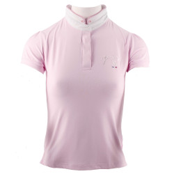 Polo da concorso Pénélope Madrid maniche corte Rosa Polo da concorso Pénélope Madrid maniche corte Rosa