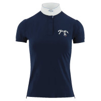 Polo da concorso Pénélope Madrid maniche corte Bianco Polo da concorso Pénélope Madrid maniche corte Bianco
